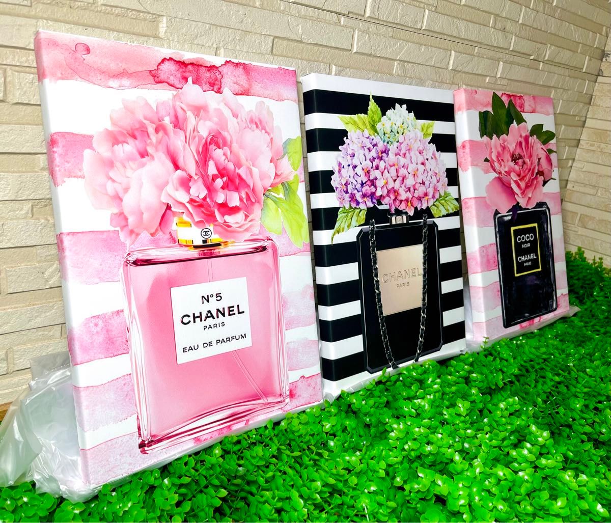 No 64 木枠付きキャンバスアート ブランドオマージュアート CHANEL