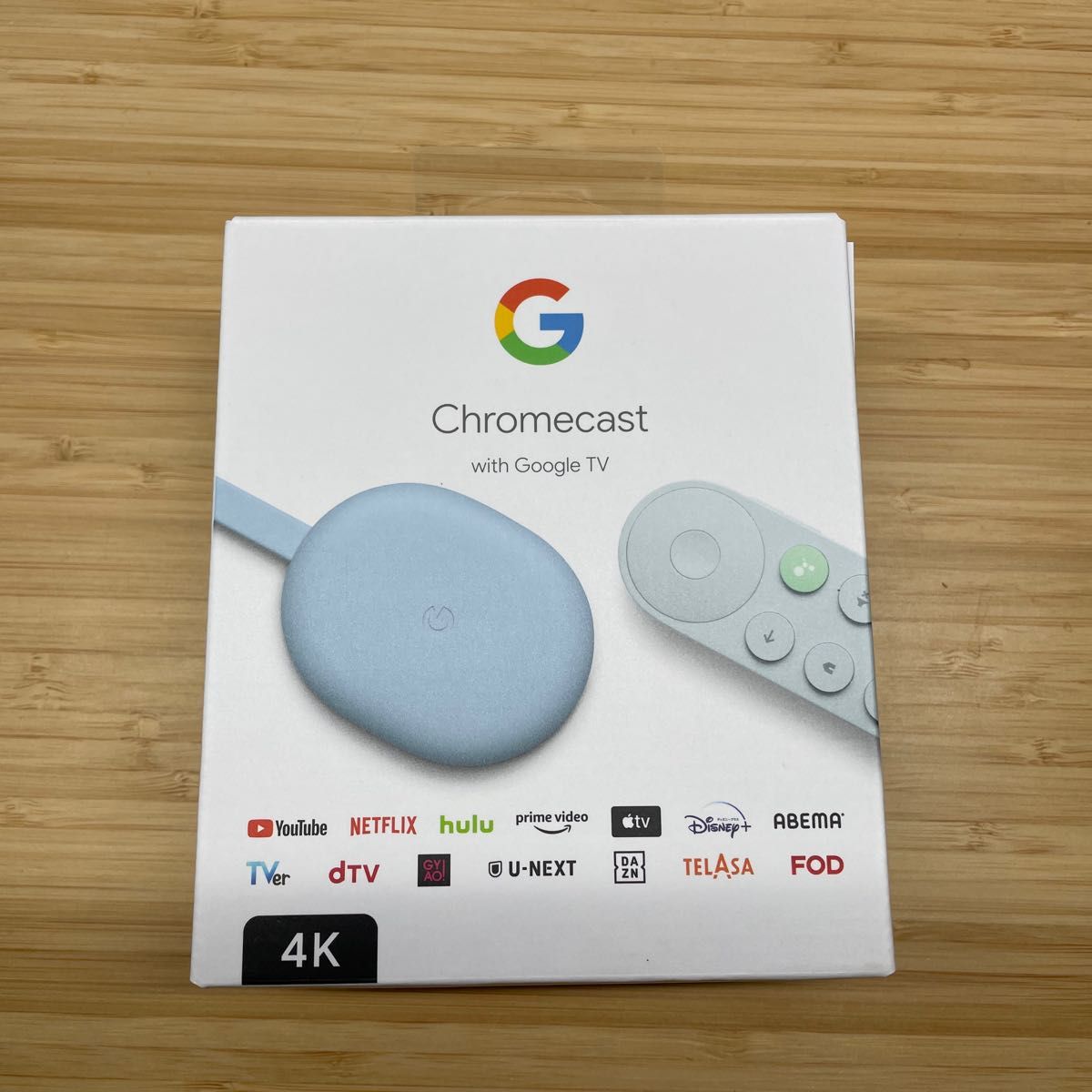 Chromecast with Google TV（4K Snow）ブルー 水色 クロームキャスト