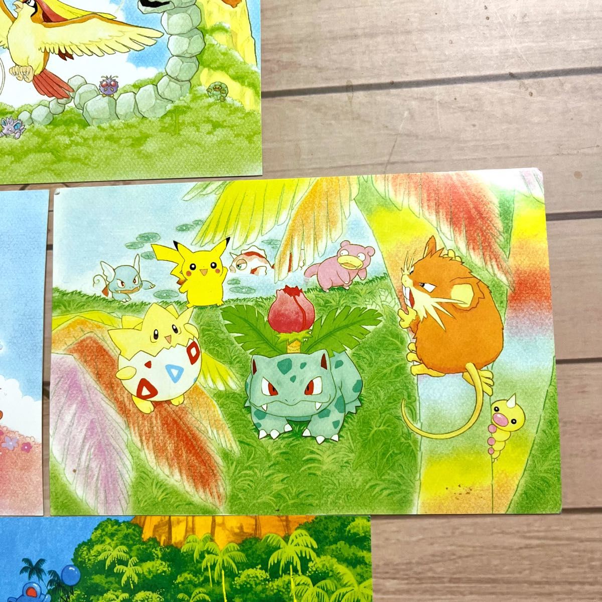 レア 旧裏 ポケモン サザンアイランド ポストカード 4枚セット ふくや