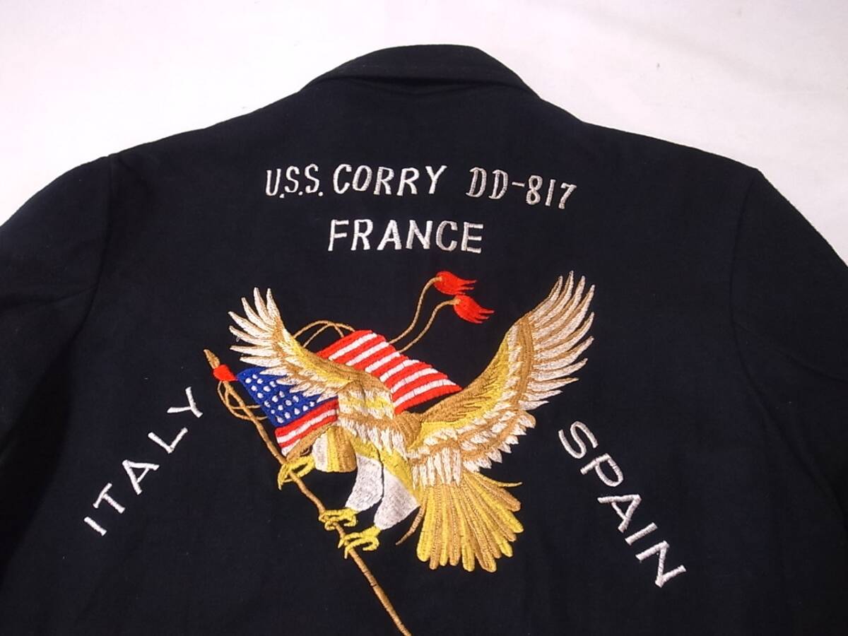 Yahoo!オークション - 70s US NAVY スーベニア 刺繍 ツアージャケット