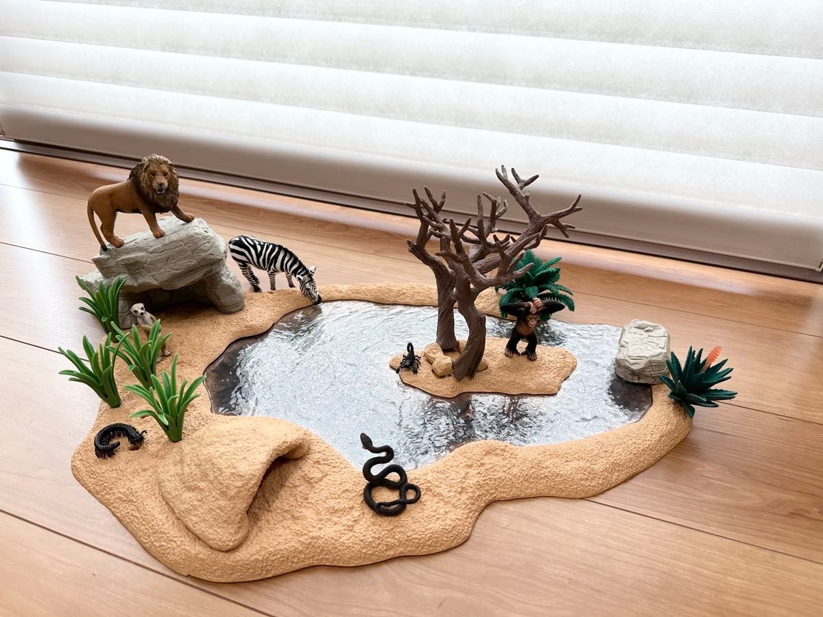 シュライヒ schleich 動物達の水飲み場セット wild life 42258｜Yahoo