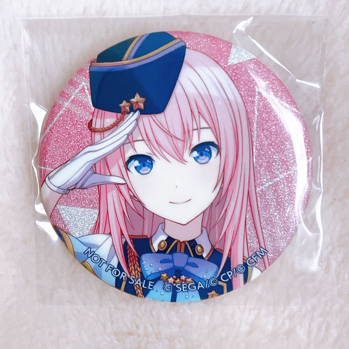 プロセカ 巡音ルカ プリロールケーキ 缶バッジ 1個 プロセカ 巡音ルカ