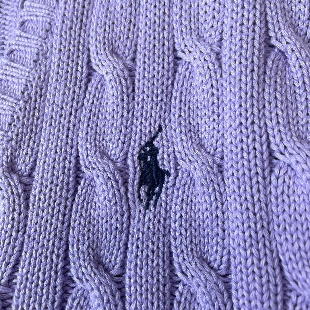 ポニー刺繍 RALPH LAUREN ラルフローレン ケーブルニット セーター XL