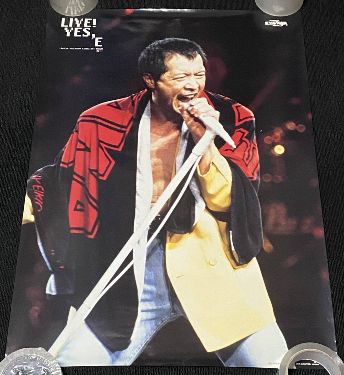 Yahoo!オークション - 7784/ 矢沢永吉 ポスター / LIVE YES E / B2サイ