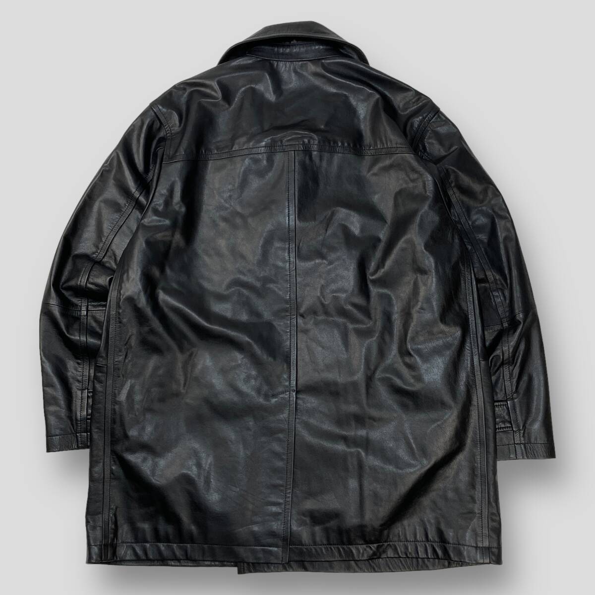 極美品 CCU / シーシーユー 23AW CHARLIE STORM P COAT / カウレザーP