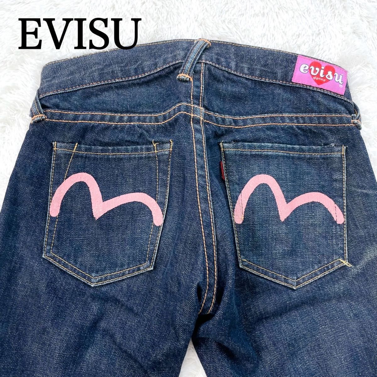 美品 evisu donna エビス デニム ジーパン パンツ レディース｜Yahoo