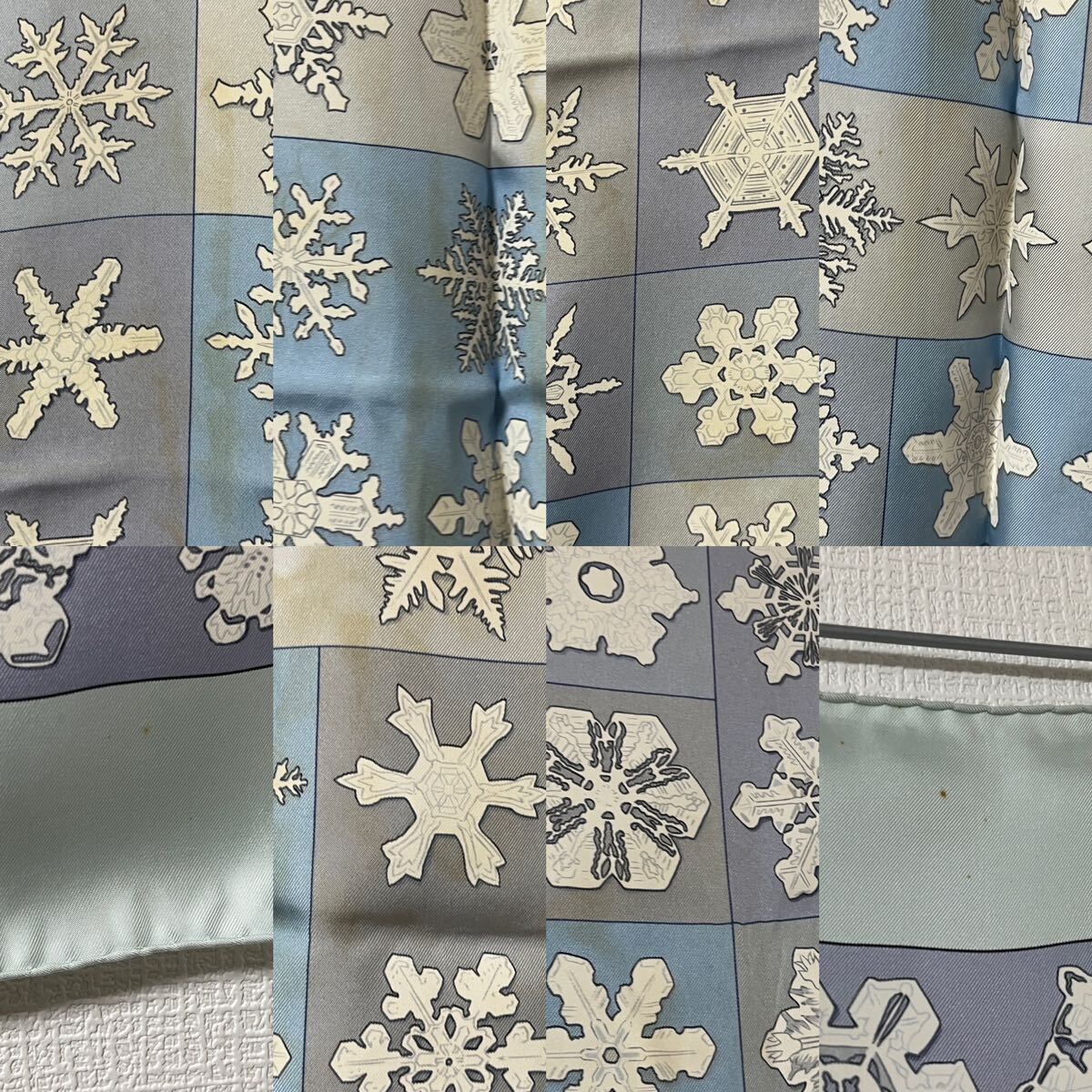 HERMES エルメス カレ90 FEUX DE LHIVER 冬の火 雪の結晶｜Yahoo