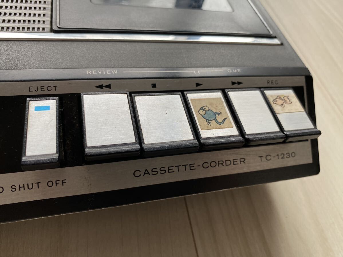 昭和 レトロ ジャンク SONY TC-1230 ソニー カセットテープ レコーダー