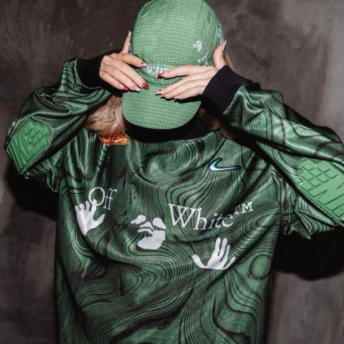ナイキ x Off-White ロングTシャツ ユニフォーム ゲームシャツ Sサイズ