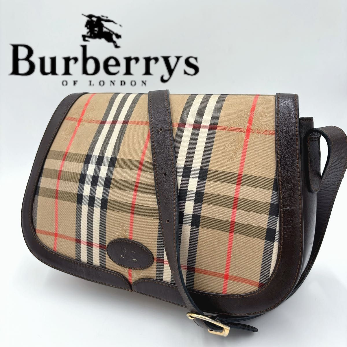 Burberrys バーバリー ノバチェック メッセンジャー ショルダーバッグ
