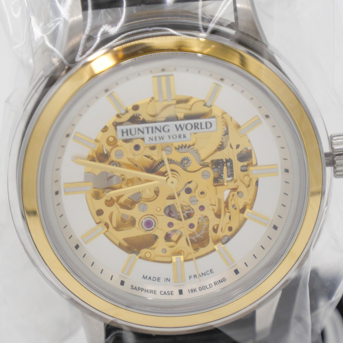 ハンティングワールド HUNTING WORLD HW030SYGBR 自動巻き 18K