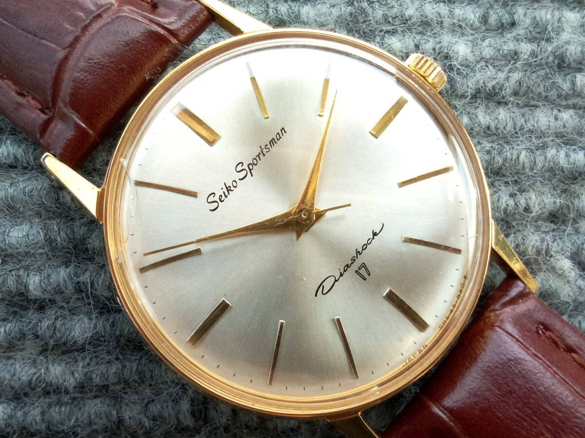美品 アンティーク SEIKO セイコー Seiko Sportsman スポーツマン 17石