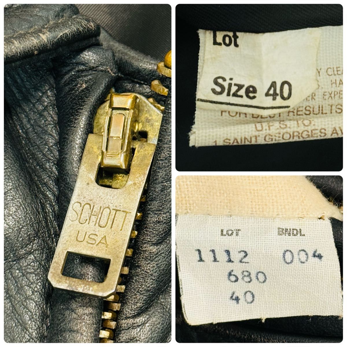 廃盤・希少】SCHOTT ショット 680 シングルライダース レザー