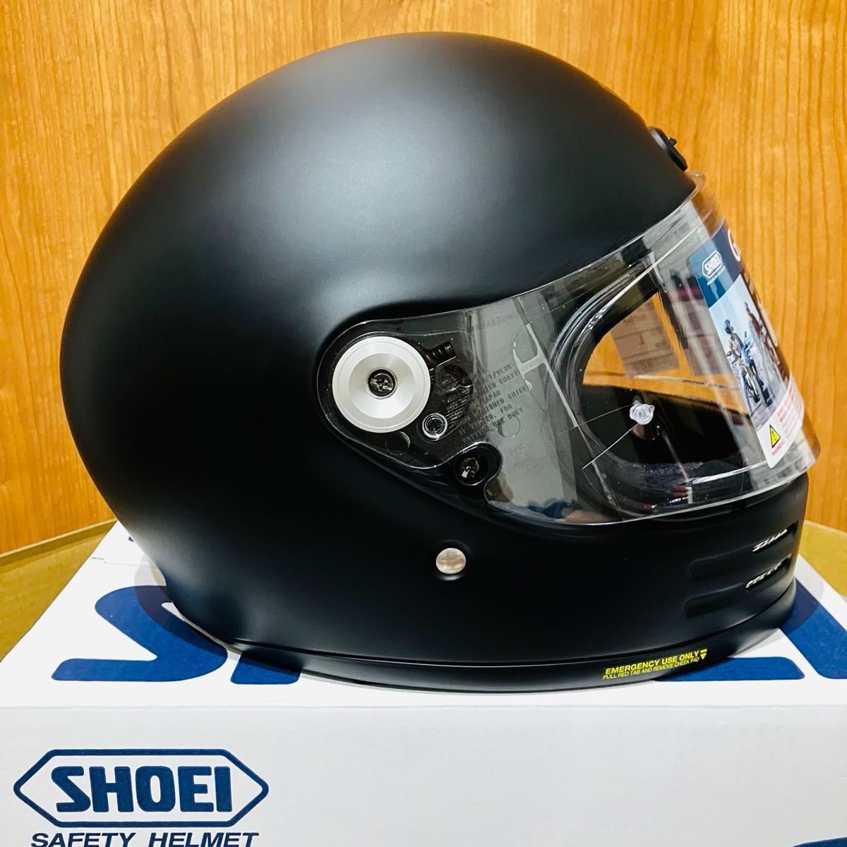 未使用に近い SHOEI グラムスター マットブラック Lサイズ 外箱 付属品