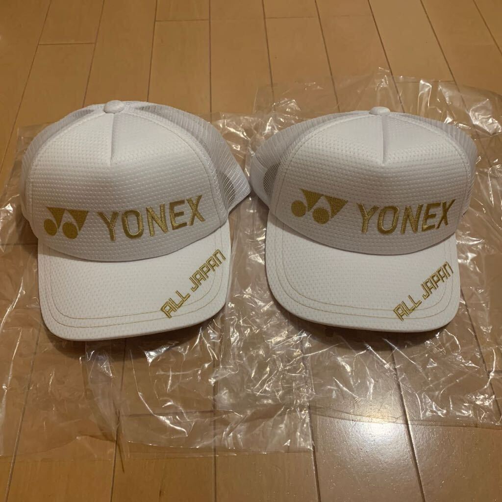 新品】ペアで 送料無料ALLJAPAN限定白金ホワイトゴールド帽子ユニ