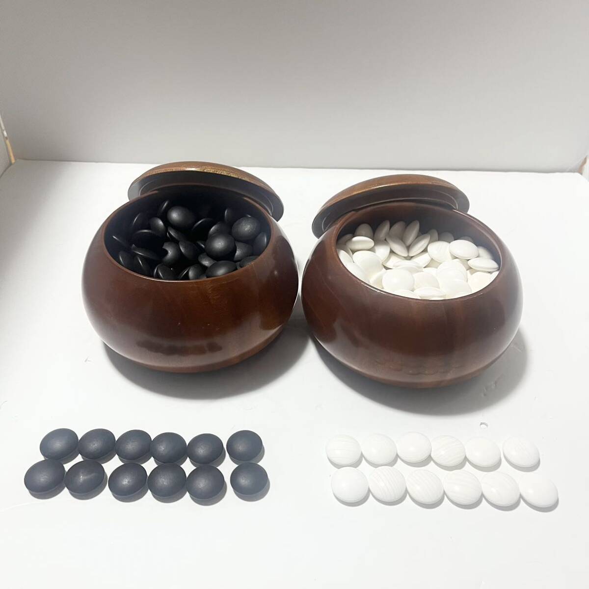 蛤碁石 那智黒石 30号 碁石碁笥セット はまぐり 高級セット お手頃
