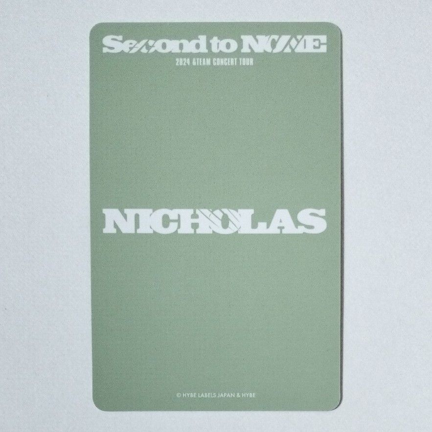 ＆TEAM NICHOLAS ニコラス SECOND TO NONE トレカ チェキ 4点 セット