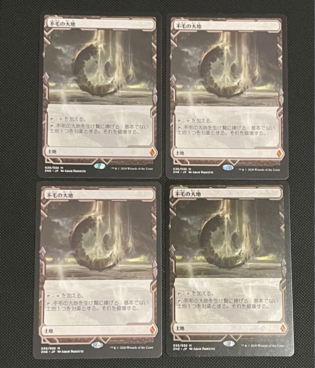 MTG 不毛の大地 日本語 4枚セット MTG 不毛の大地 Wasteland 日本語4枚