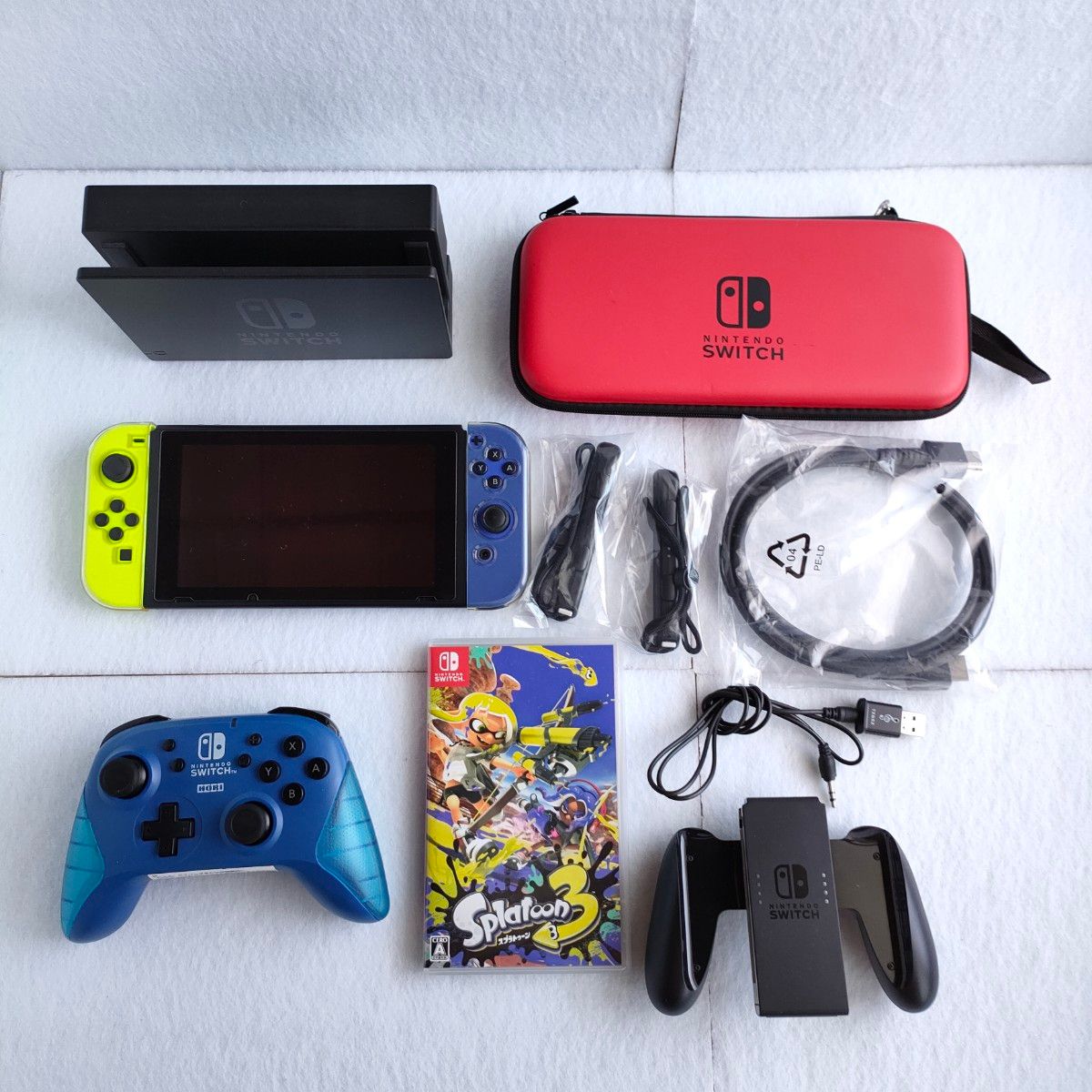 任天堂 Nintendo Switch 本体 ネオンイエロー/ブルー 初期化済/動作