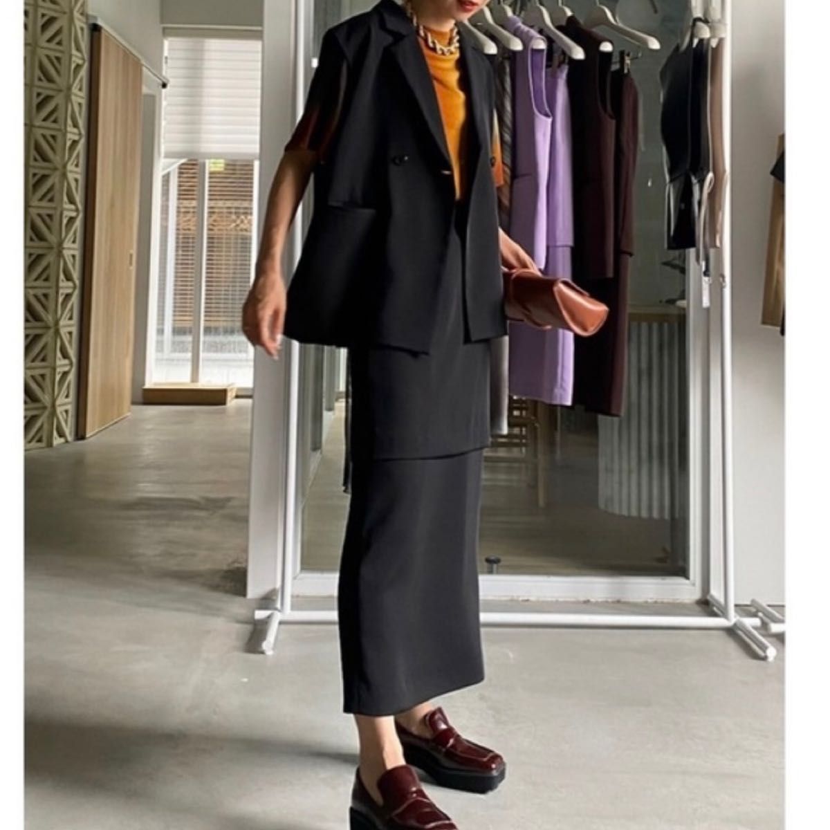 AMERI アメリヴィンテージ TIGHT TIERED SKIRT SET UP Mサイズ ベスト
