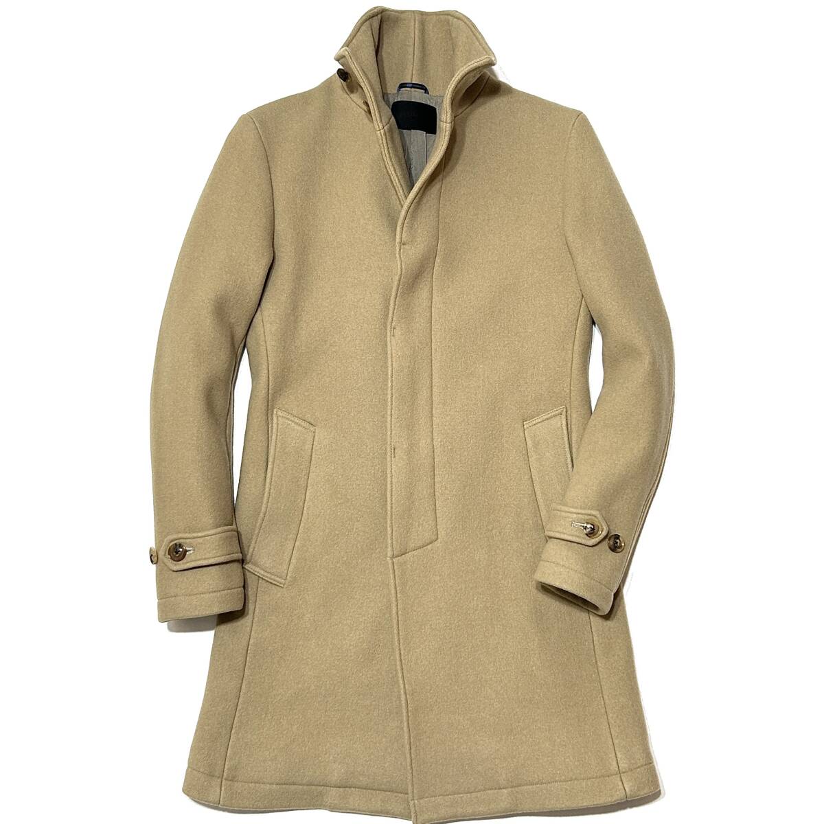 LEON掲載 定価9 1万 junhashimoto STAND COLLAR COAT 3 ベージュ