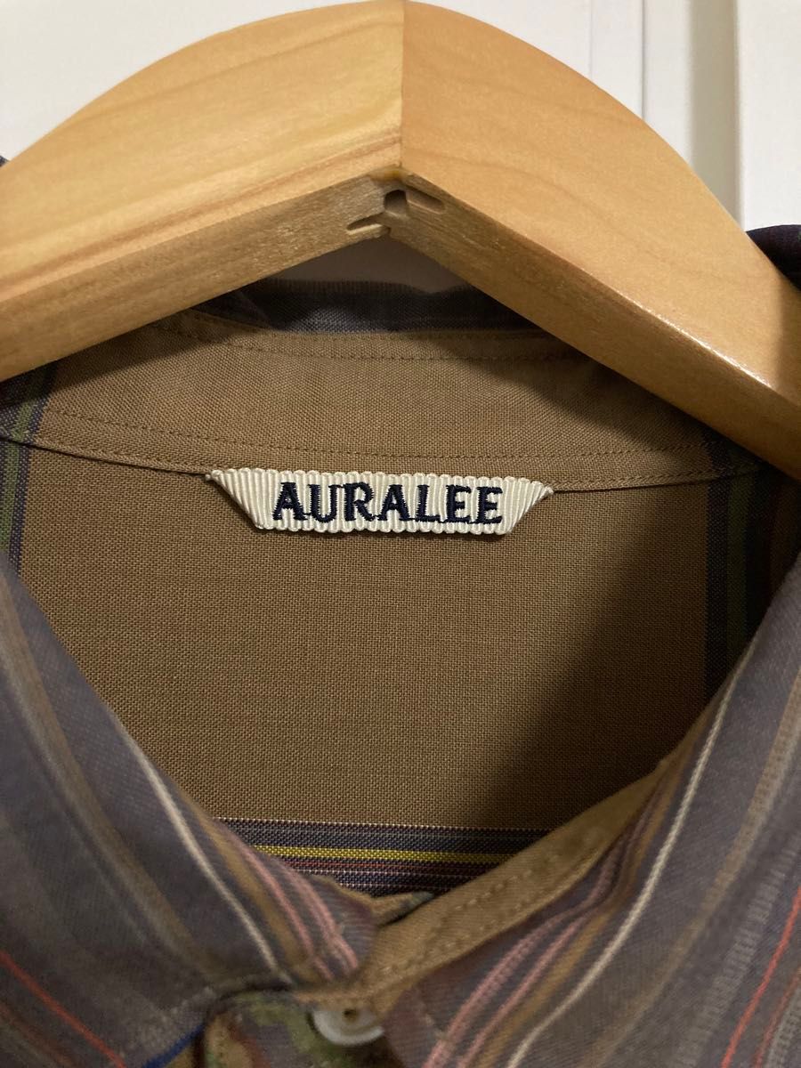 AURALEE（オーラリー）のSUPER LIGHT WOOL CHECK SHIRTS 長袖シャツ
