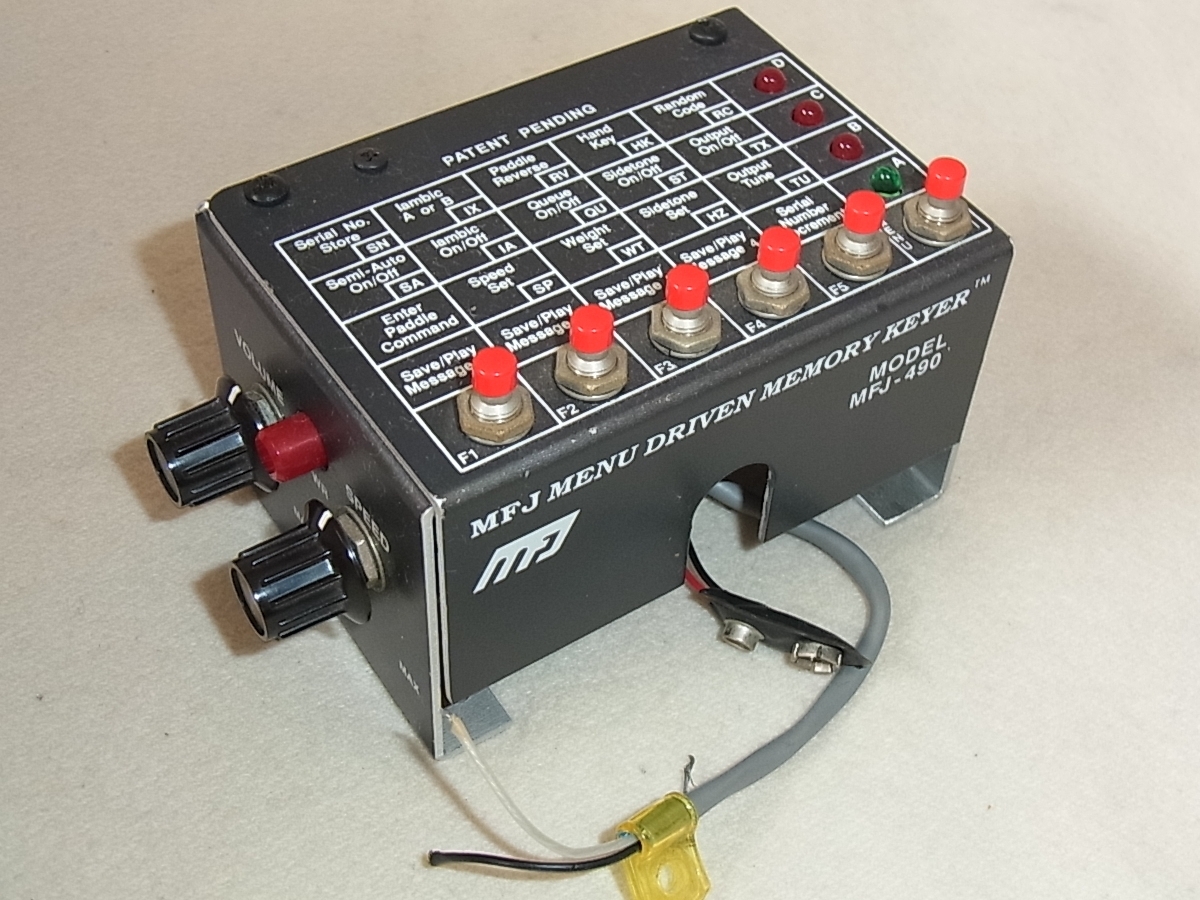Yahoo!オークション - MFJ MFJ-490 Menu Driven Memory Keyer メモリー