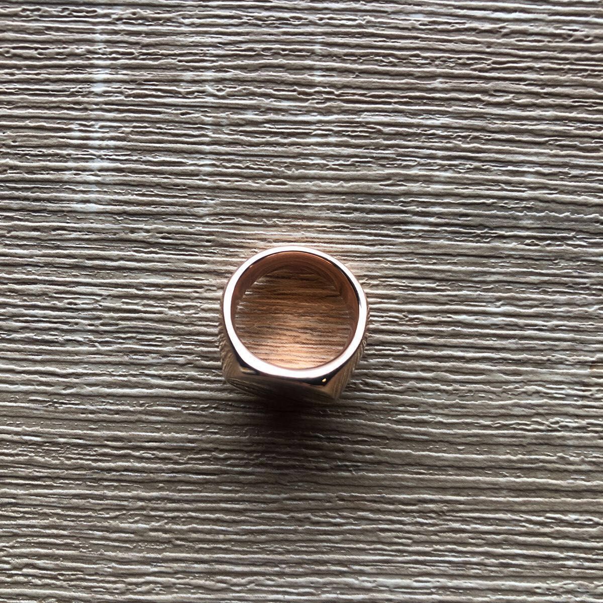 TOM WOOD Oval Rose Gold Ring トムウッド ユニセックス オーバル