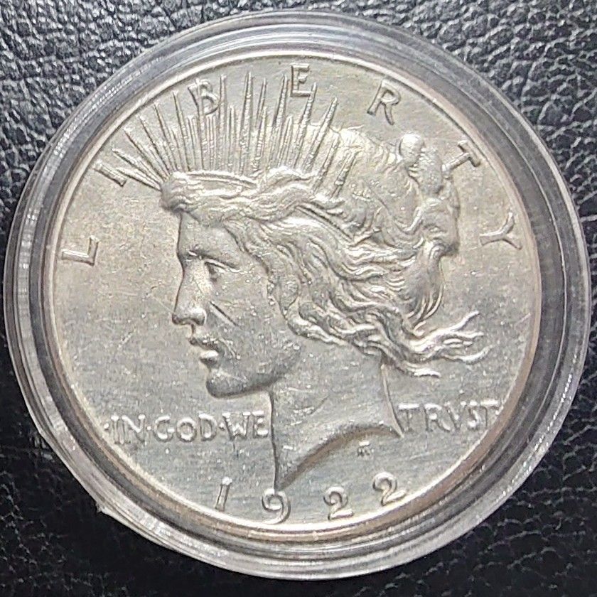 1922年 アメリカ銀貨 ピースダラー 1ドル銀貨 SV900 比重10 2 最終価格