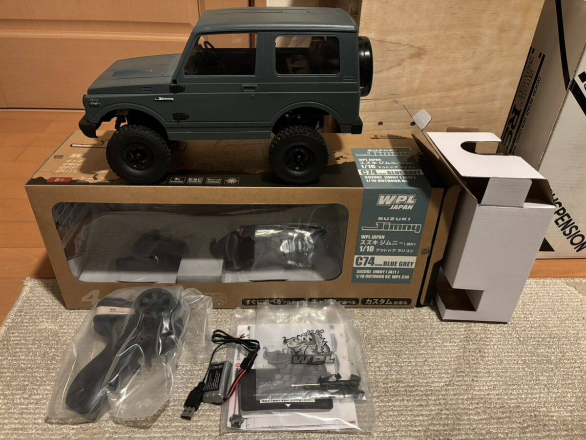 WPL JAPAN 【スズキ ジムニー (JA11)】C74ブルーグレー 1/10