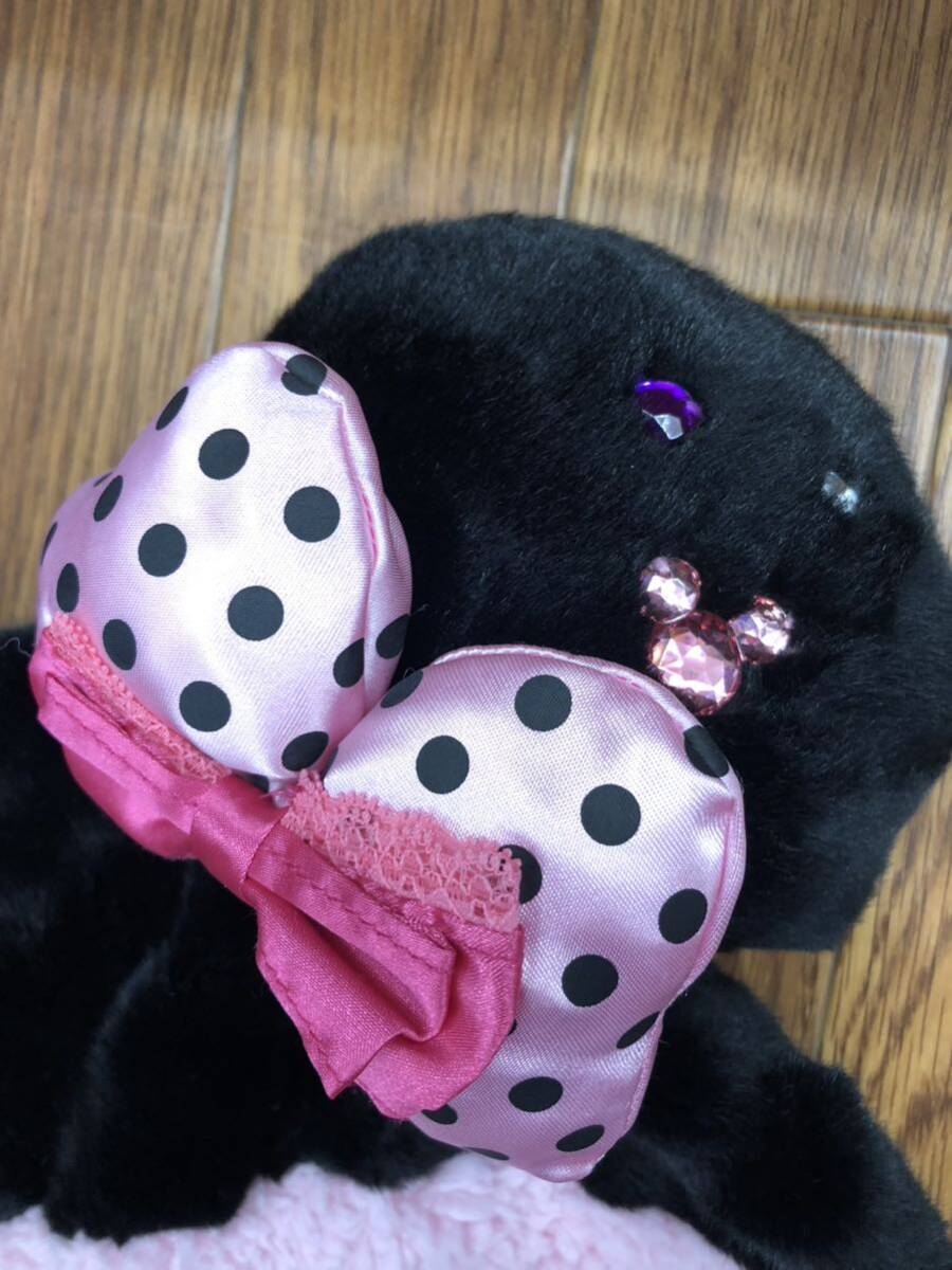 ミニー ファンキャップ 黒 ピンク TDL TDS ディズニー リゾート ミニー