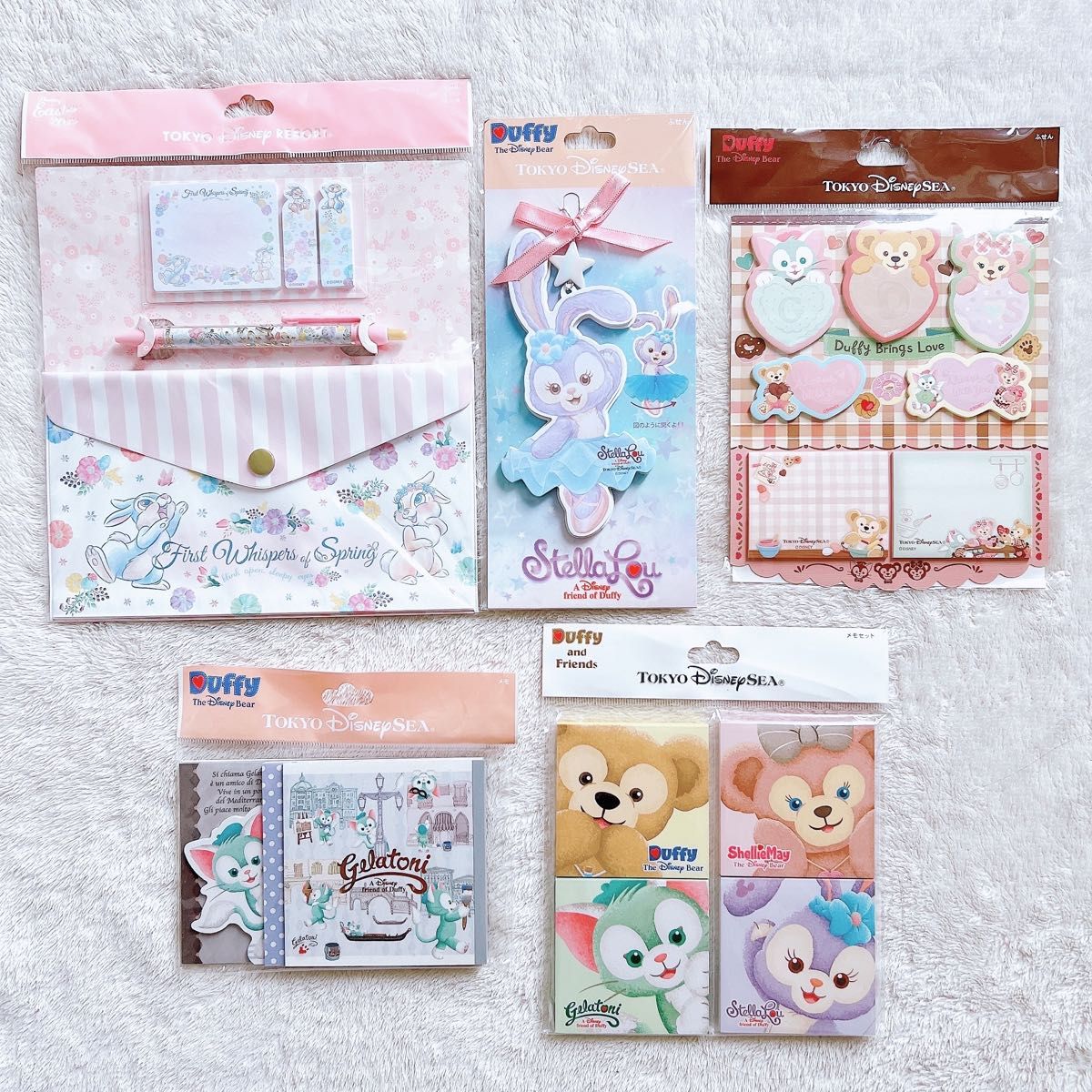 まとめ売り 5点 メモ帳 ふせん ディズニーシー限定 シェリーメイ