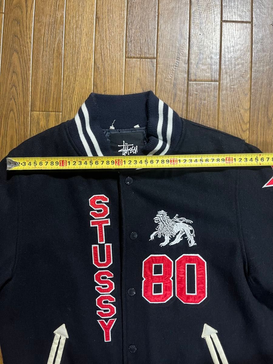 レア】90s ビンテージ STUSSY スタジャンバ ックデカロゴSスター