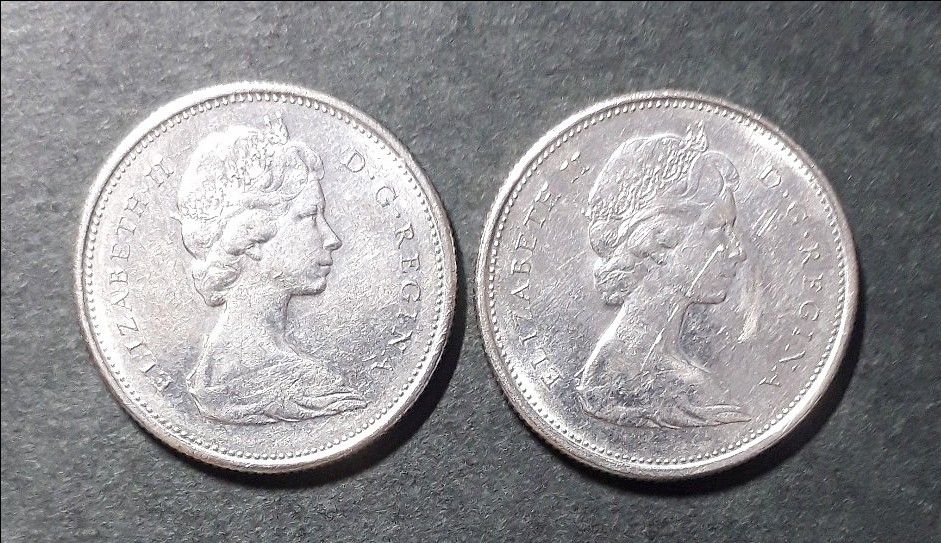 カナダ硬貨 25セント トナカイ 王立カナダ騎馬警察 エリザベス2世