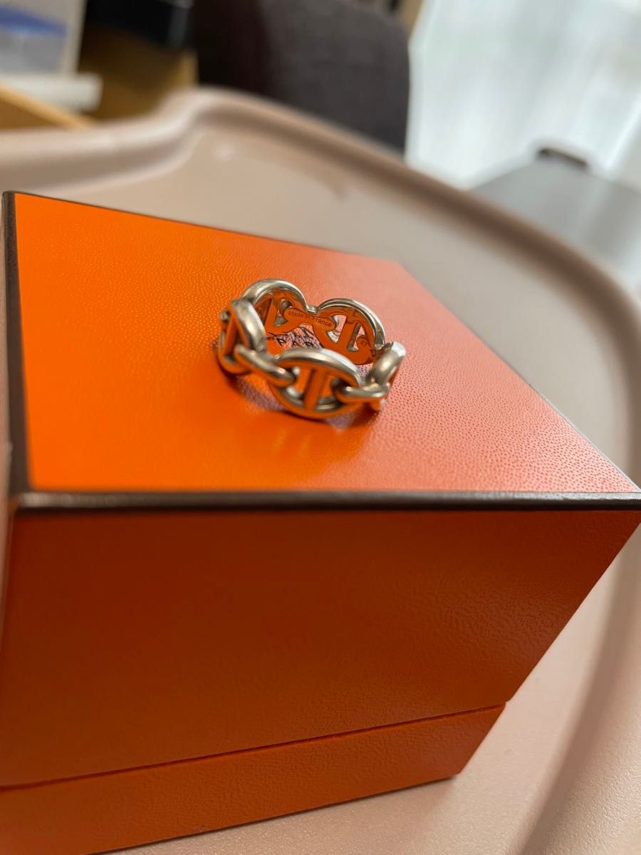 HERMES エルメス シェーヌダンクル アンシェネ PM 47 リング 指輪