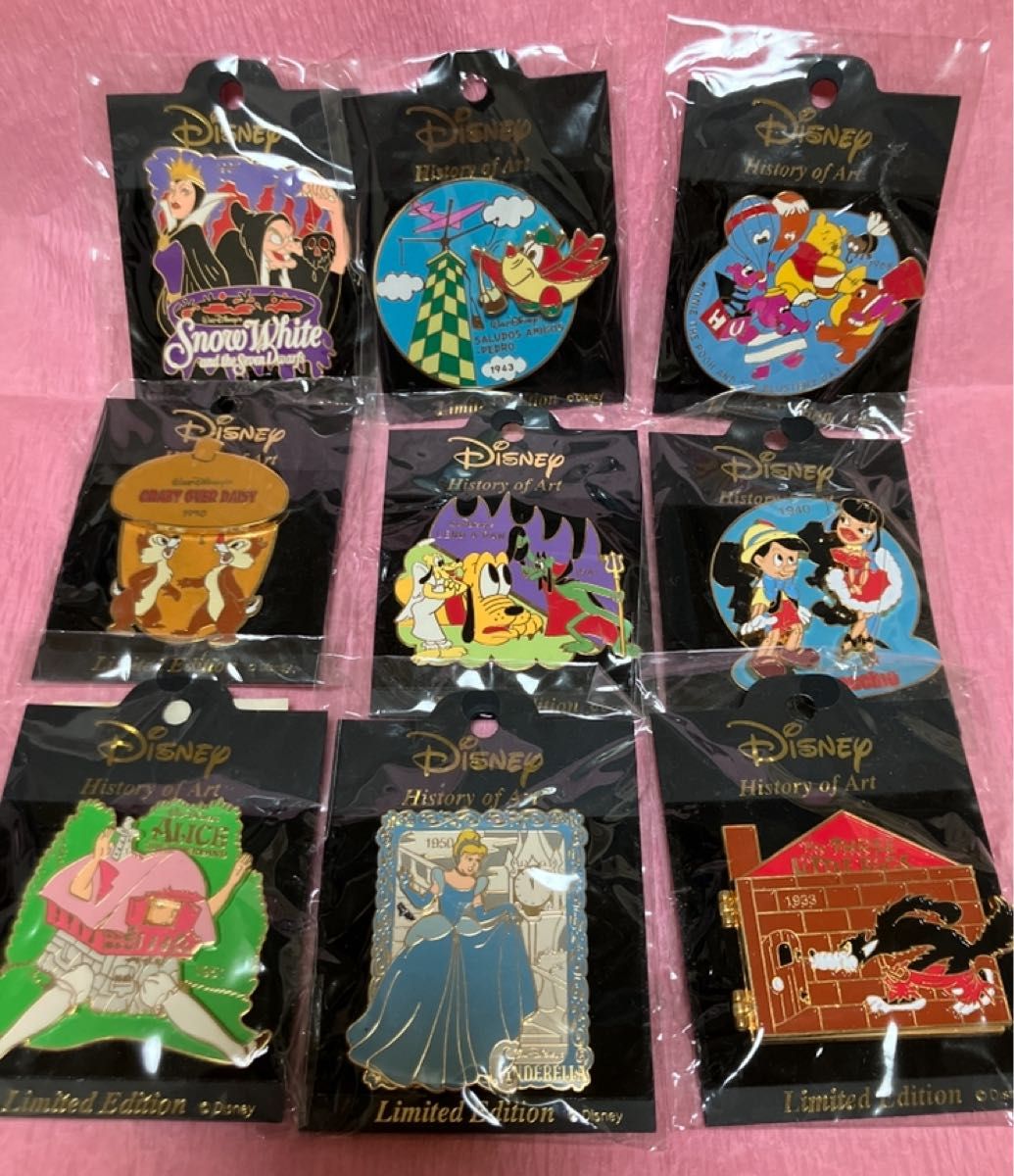 ディズニー ヒストリーオブアート まとめ セット ピン ピンバッジ