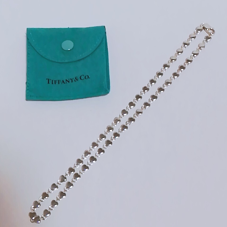 送料無料 レア TIFFANY&Co ティファニー パフハート ネックレス