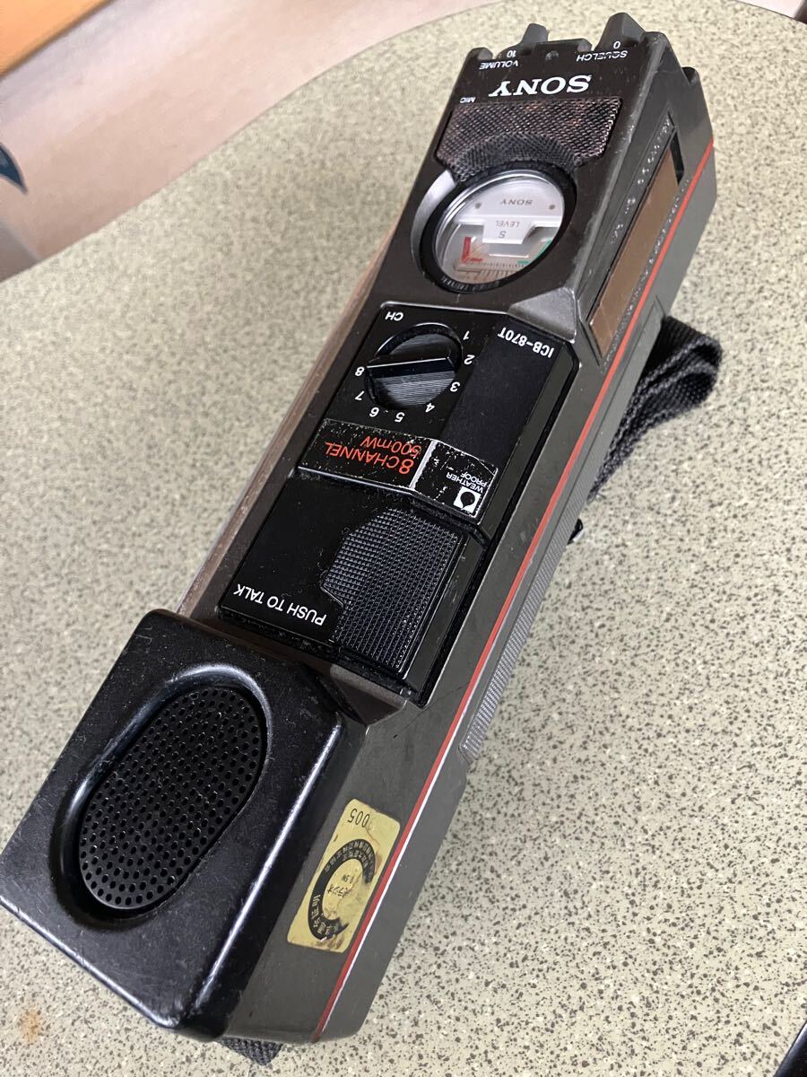 ジャンク ソニー SONY ICB-87R トランシーバー 無線機 送受信 市民