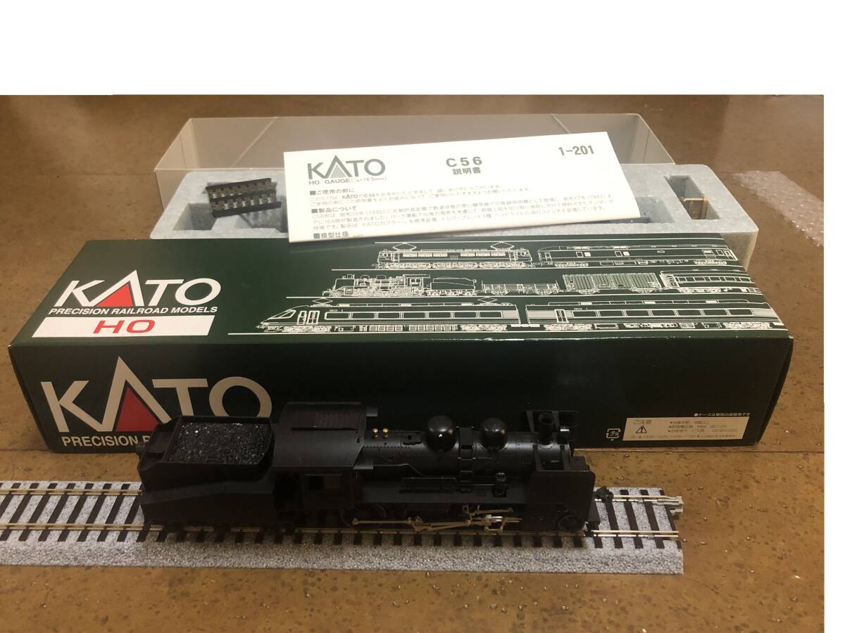 KATO C56 蒸気機関車 【1-201】 HOゲージ パーツ取付済み ③ KATO C56