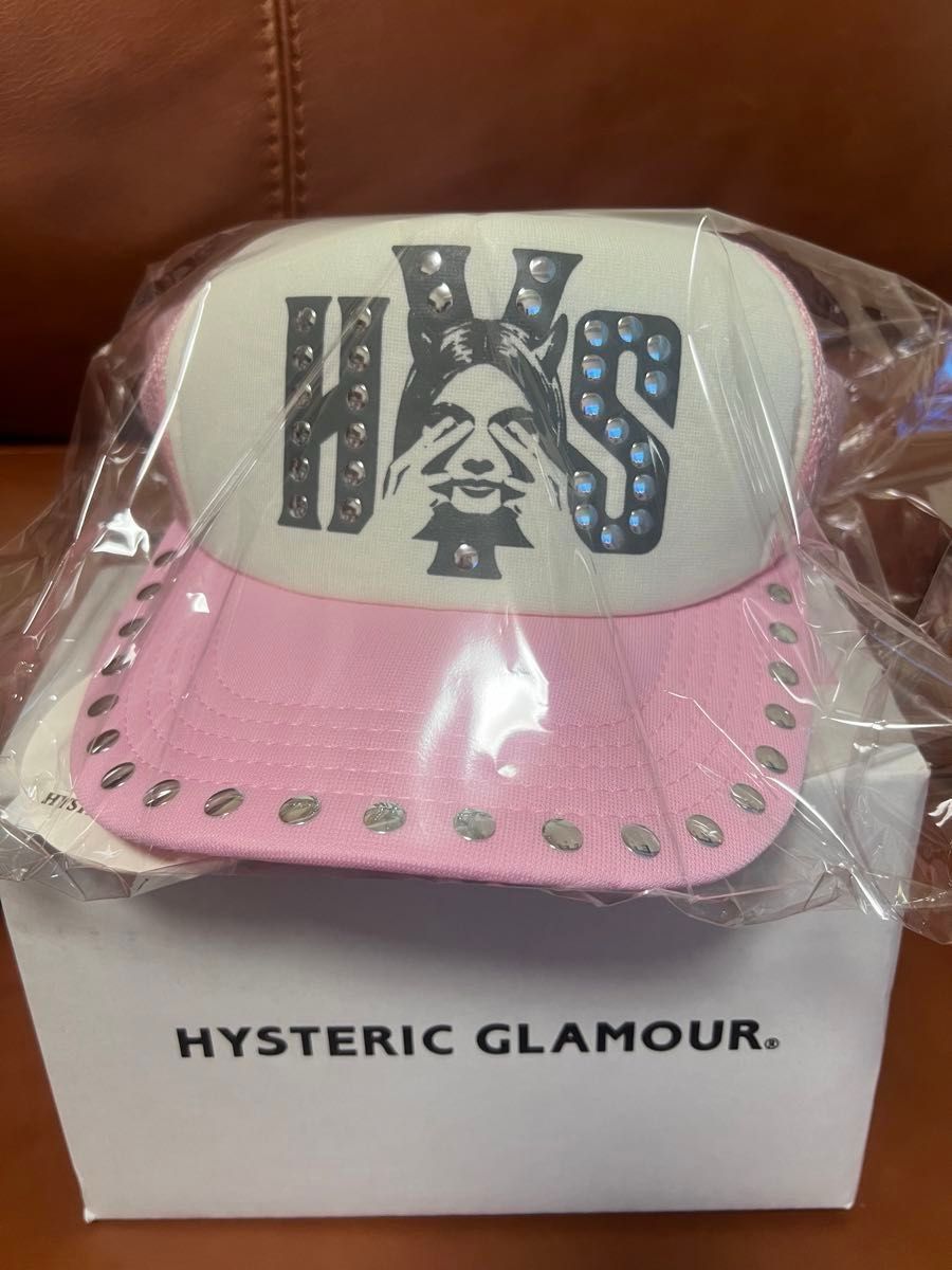 HYSTERIC GLAMOUR】 新品 未使用 スタッズメッシュキャップピンク