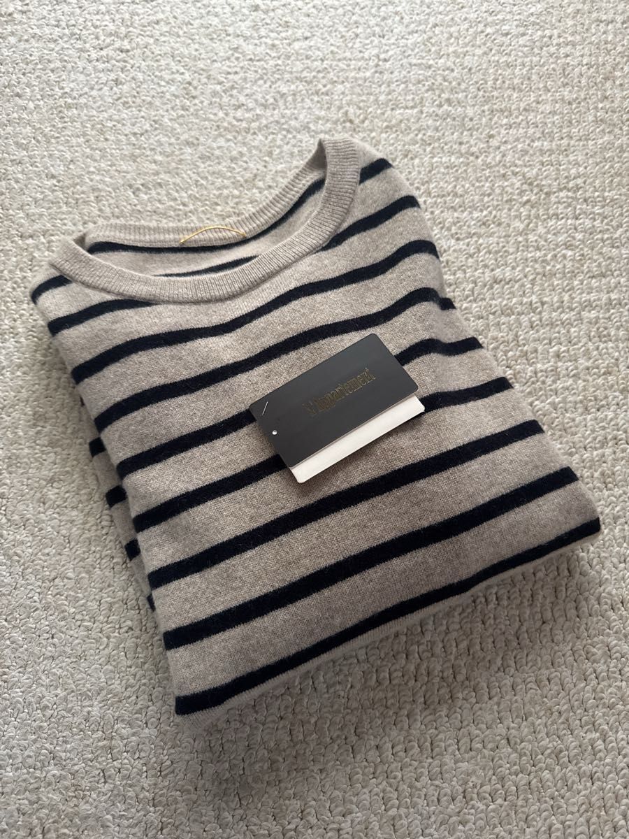 L'Appartement BORDER BF KNIT PULLOVER Deuxieme Classe AP STUDIO