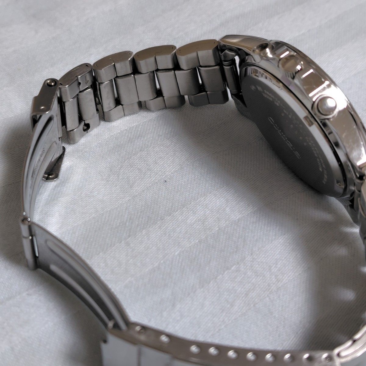 ジャンク】SEIKO 7T92-0DW0 クロノグラフ シルバー ブルー ステンレス