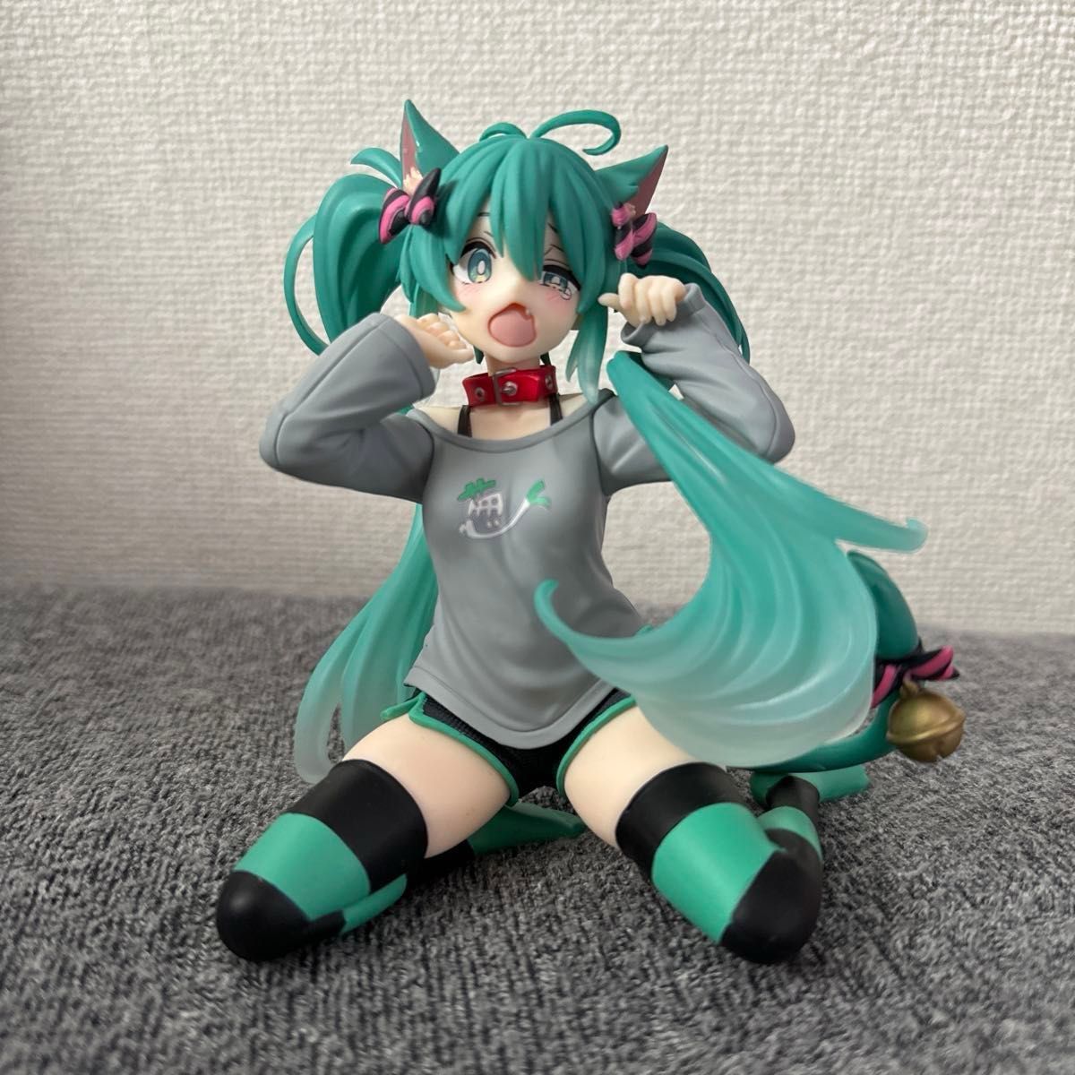 初音ミク タイクレ限定 Desktop Cute フィギュア〜猫耳Tシャツver