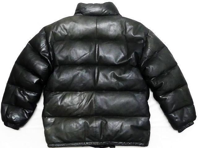 即決 Wind Armor メンズM オールレザーダウンジャケット ウインド