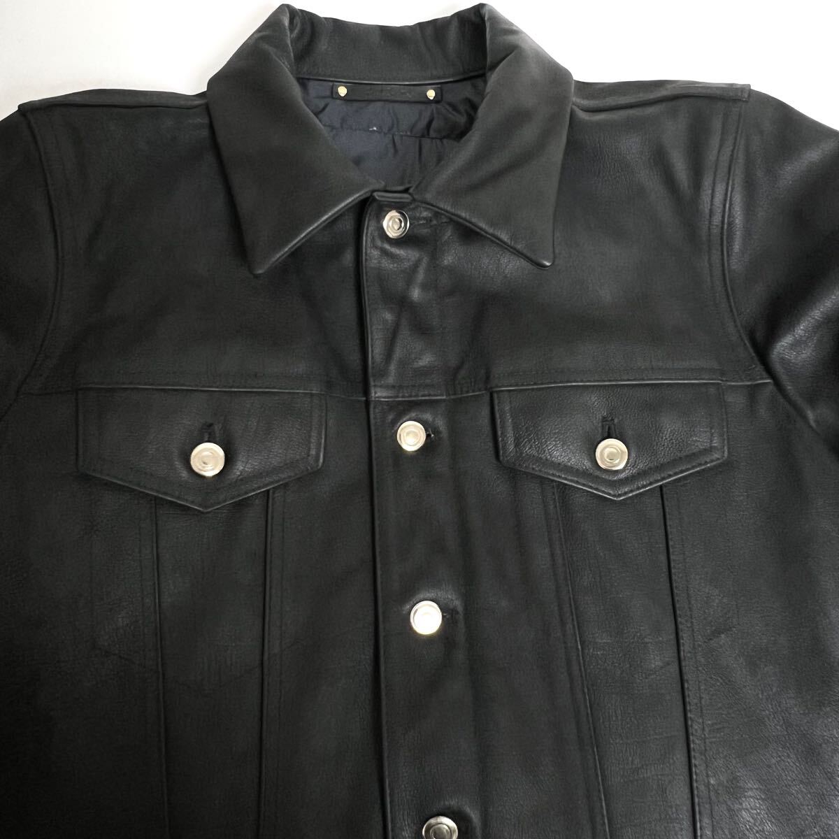 希少 Paul Smith ポールスミス レザー ダウン ジャケット 本革