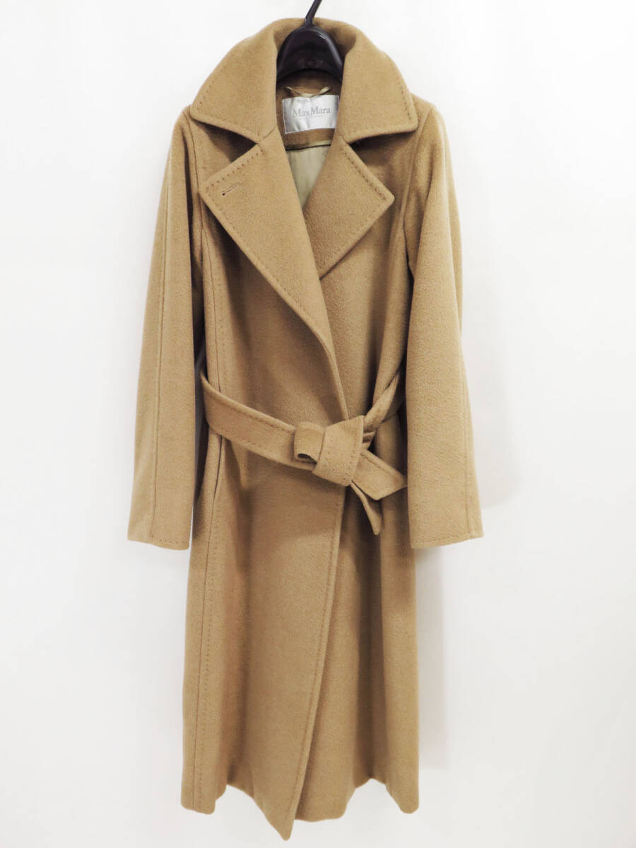Yahoo!オークション - MaxMara Manuela Pure Camel Hair Coat 34 マッ
