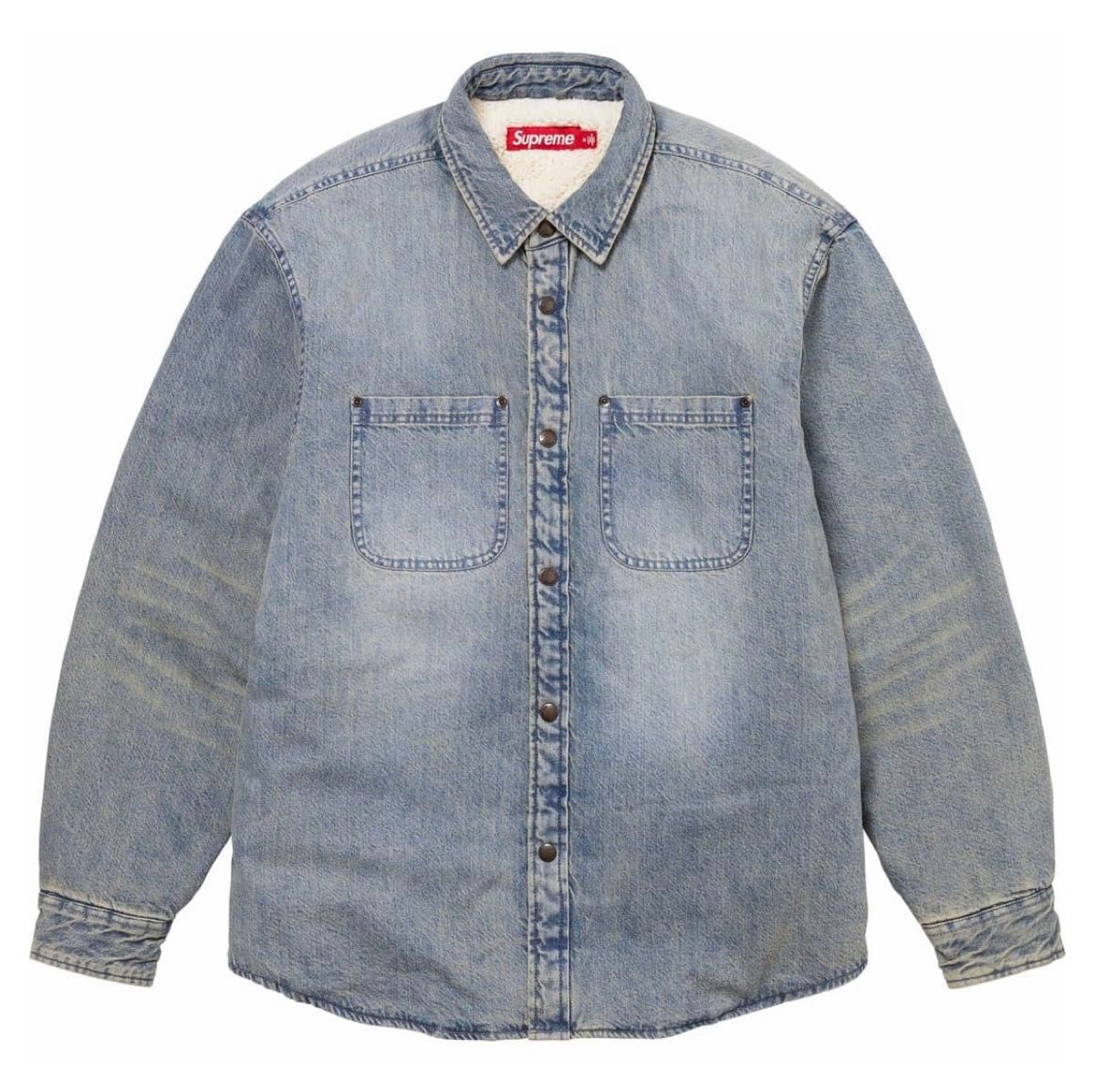 Supreme Faux Shearling Lined Work Shirt シュプリーム デニム シャツ