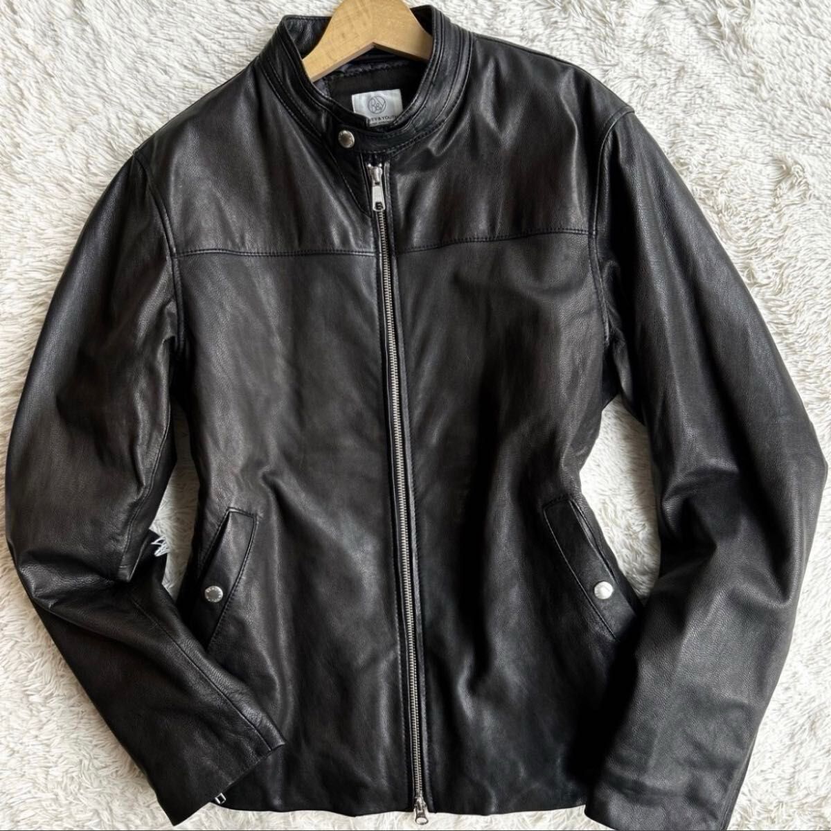 極希少XL BEAUTY&YOUTH / UNITED ARROWS シングルライダース ゴート
