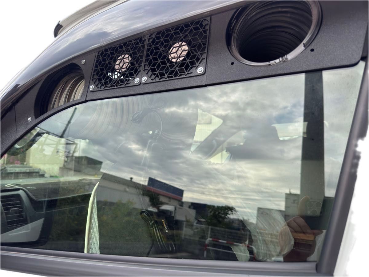 ハイエース200 換気用パネル排気ダクトECOFLOW wave2用 冬車中泊の換気