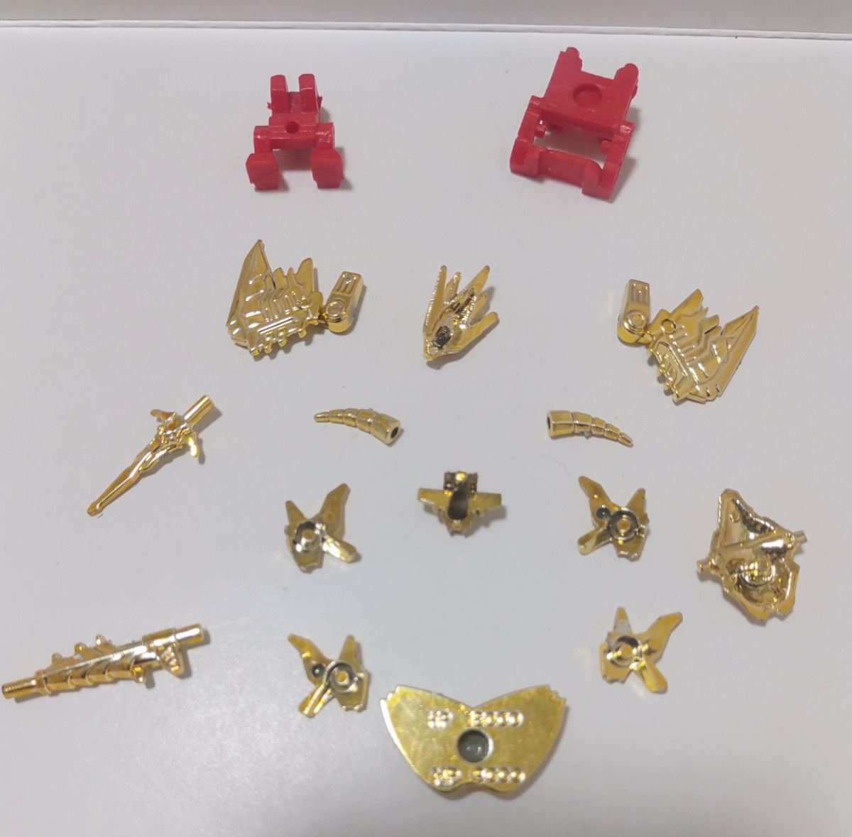 ガン消し SDガンダム レッドランダー レッドガンドラゴン 金メッキ
